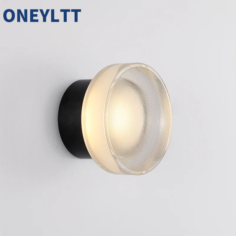 

Spanish Designer Creative Glass LED Wall Lamp Simple Luxury Lighting Porch Aisle Background Bedroom Bedside Decorative Sconces