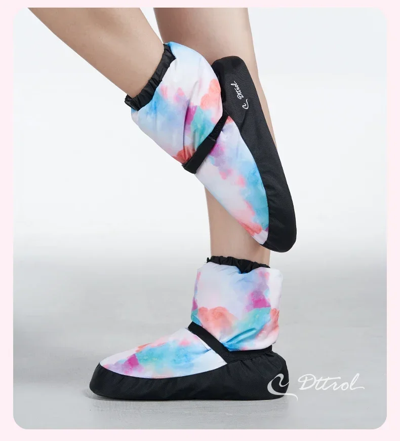 Зимняя балетная обувь для национальных танцев хлопковая современных упражнения