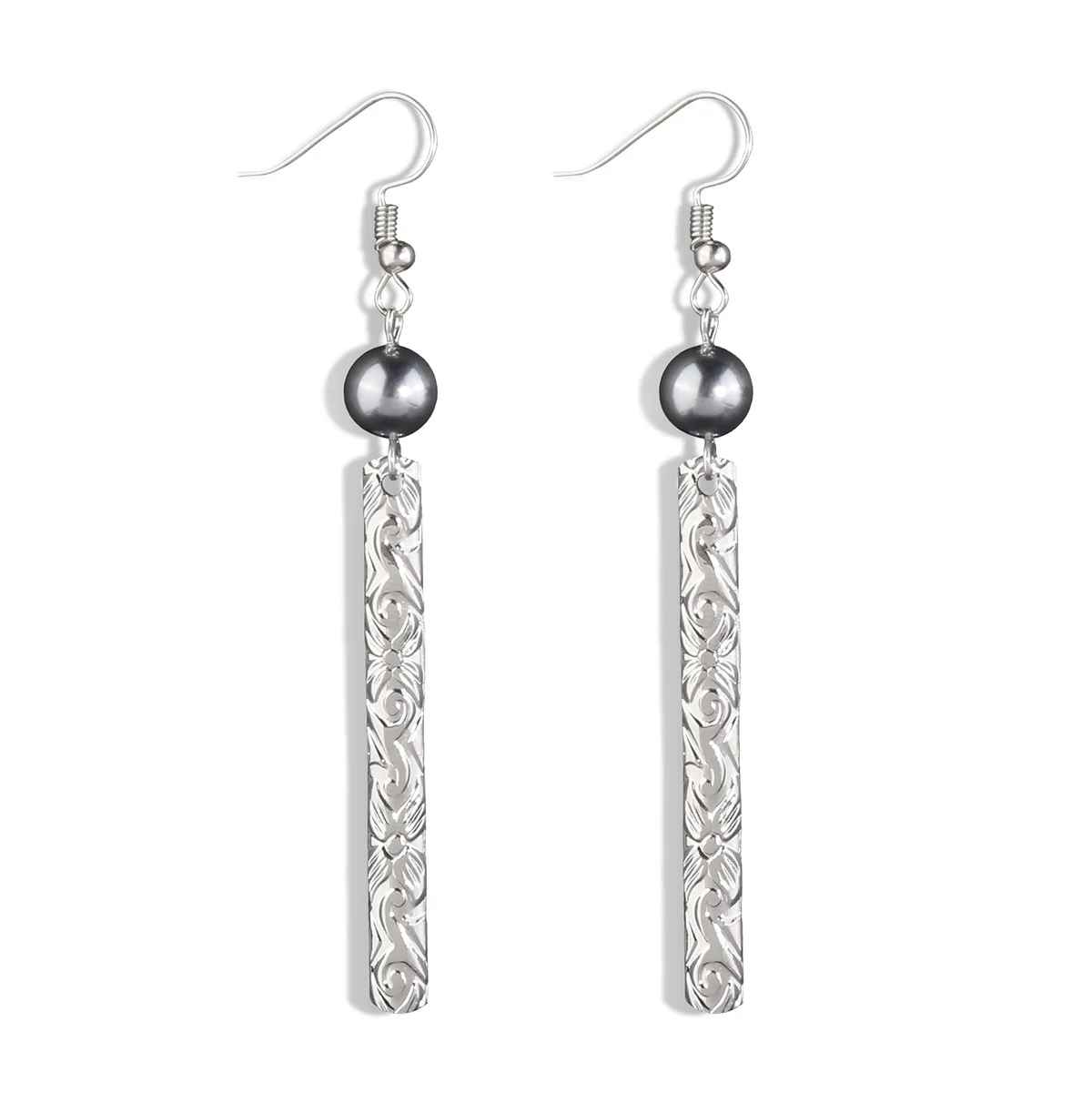 

Гавайская реликвия Знаковый дизайн Гамильтон золотые цветочные серьги Akoya белый жемчуг капли для ушей остров ювелирные изделия