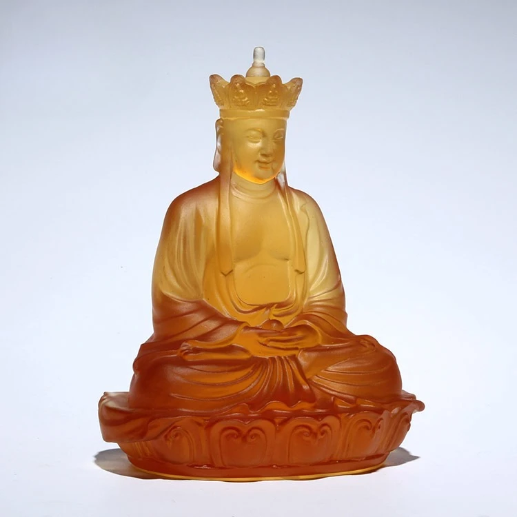 Фото Статуя Будды Медицины PYH Kizo King Bodhisattva, глазурованная, для гостиной, украшение для буддийского зала, орнамент Будды Шакьямуни №3