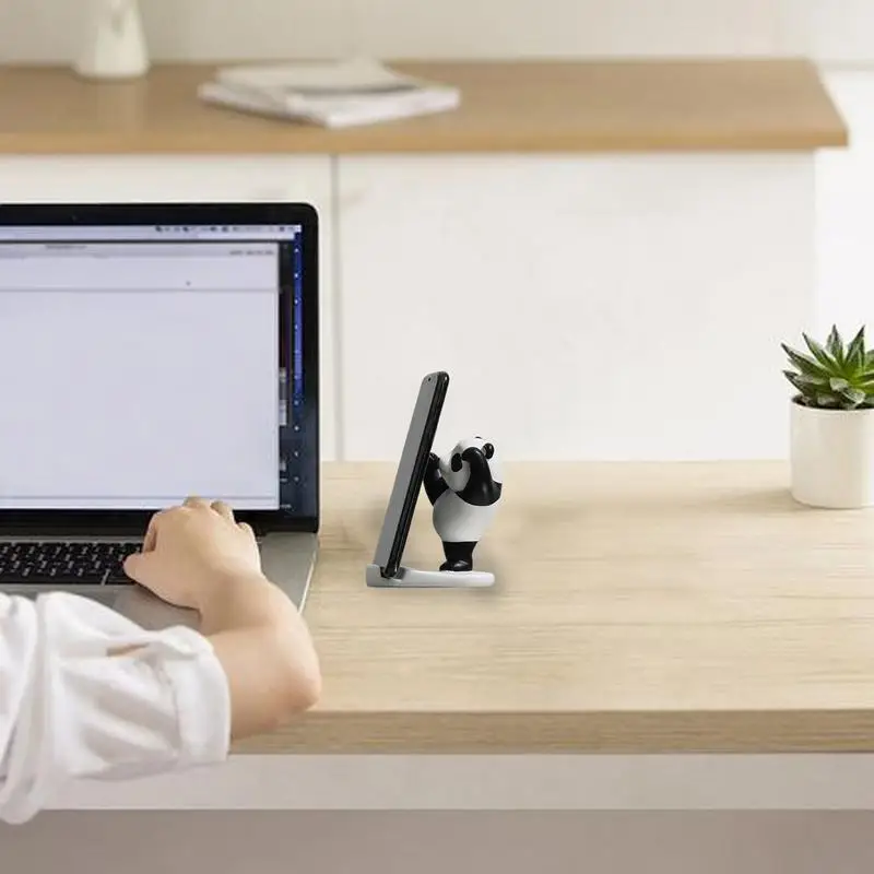 Держатель для телефона с мультяшной пандой устойчивая Нескользящая подставка