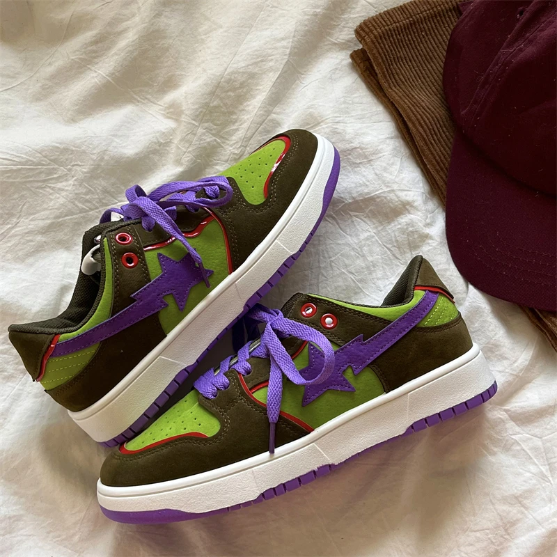 

INS Brand Platform Sneakers Women 2023 Leather Casual Ladies Flats Lace Up Design Woman Sports Sneakers Female Vulcanized Shoes