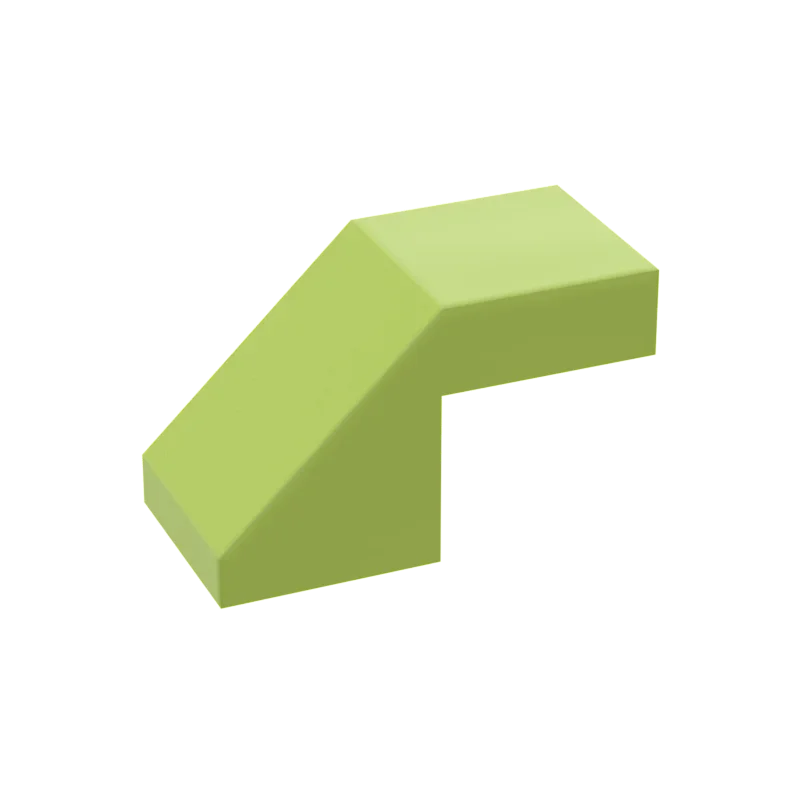 10 шт. детали MOC 28192 наклон 45 2x1 с вырезами Совместимые Кирпичи