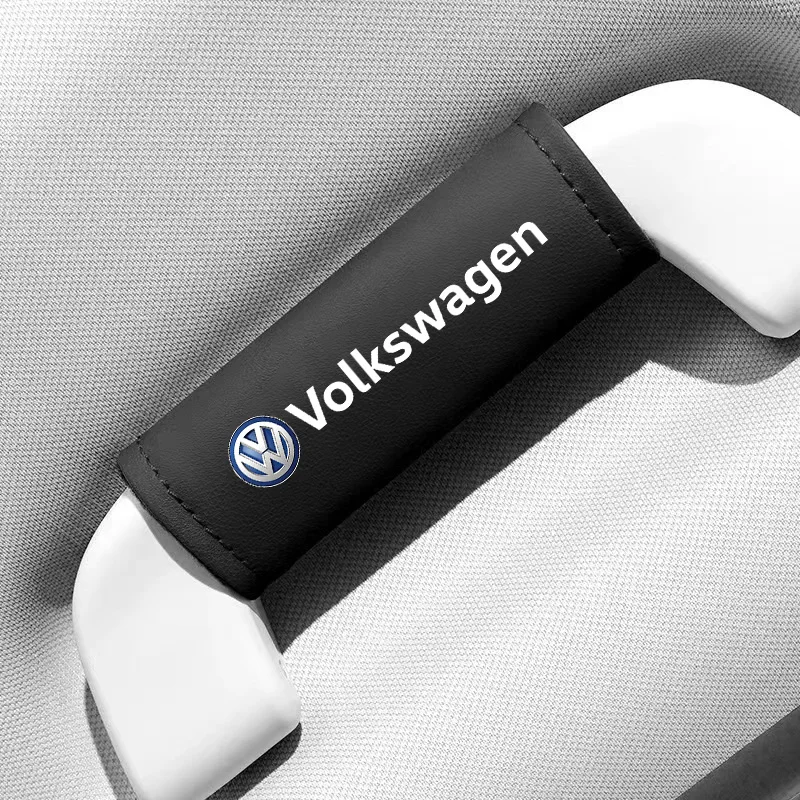 

1 шт. кожаный подлокотник на крышу автомобиля, внутренняя дверная ручка, защитный чехол для Volkswagen VW Rline Beetle Touareg Tiguan Touran