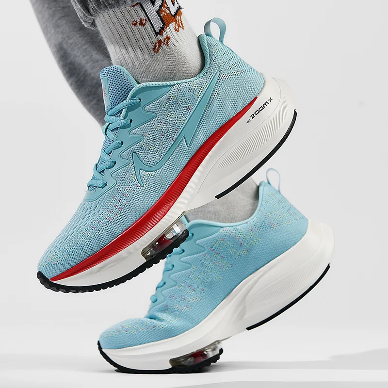 Fashion Men Shoes Air Cushion Sneakers Black Damping Casual Thick Sole Running Shose Mesh Breathable Summer Sport Shoes Unisex