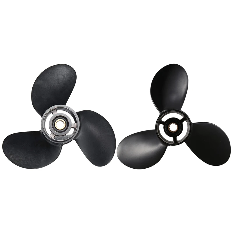 Outboard Propeller 3B2W64517-1 8.5X9 Boat With 8.9X8.5 Black Boat Outboard Propeller