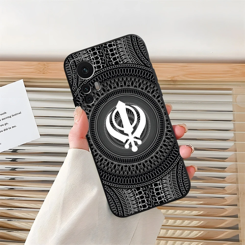 Чехол для телефона Sikh Khanda Sikhism Xiaomi Redmi Note 13 14 10 12 Pro POCO F4 F5 X5 11T Lite Ultra Shell Coque
