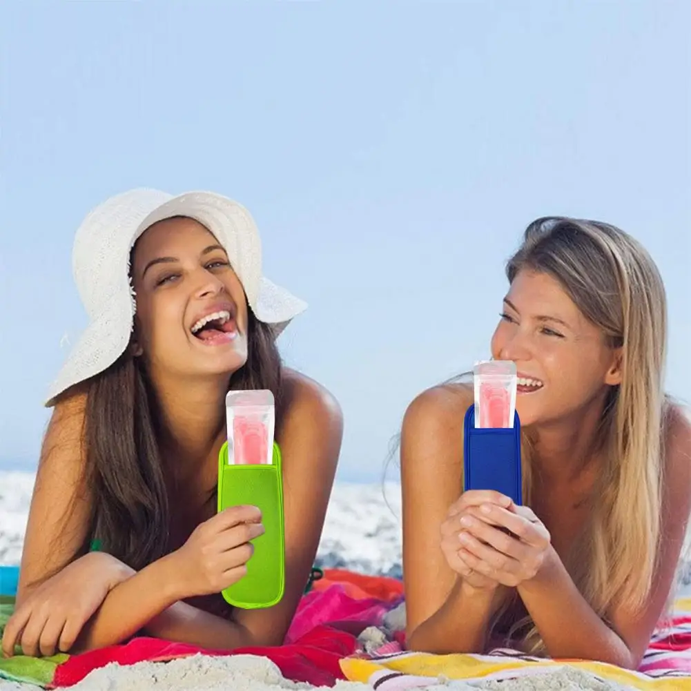 Вечерние чехол для мороженого моющийся силиконовый рукав набор детей