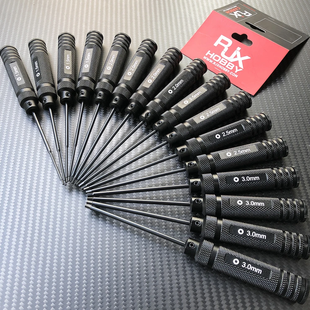 Набор отверток с шестигранной плоской крестообразной гайкой и логотипом RJX RC Tools