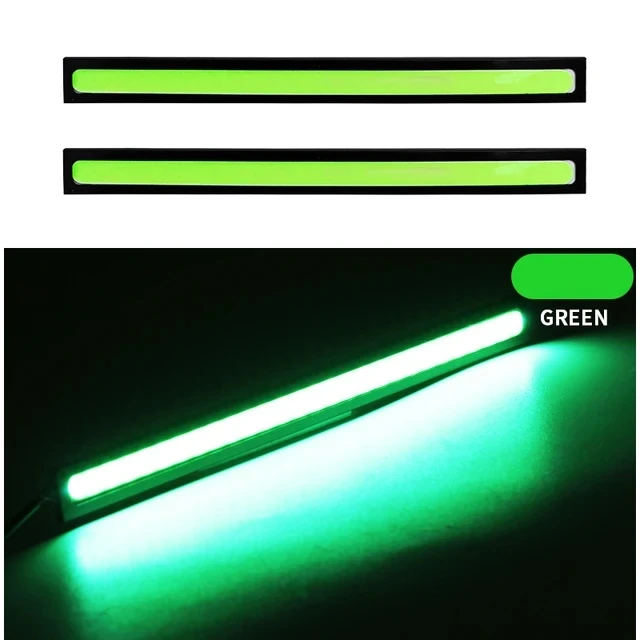 

2Х 16мм 17мм светодиодный полоса тумана свет Drl белый Cob на открытом воздухе водонепроницаемый 12в красный автомобиль дневное время бег авто Headl узкий ультра тонкий