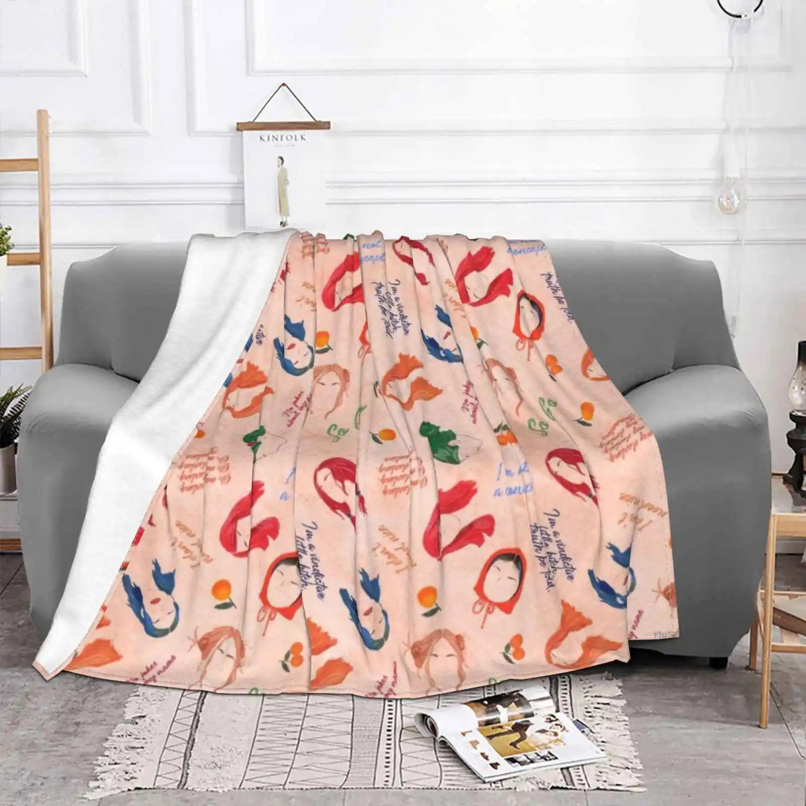 Цитаты Клементинского трендового стиля забавное модное мягкое одеяло вечное