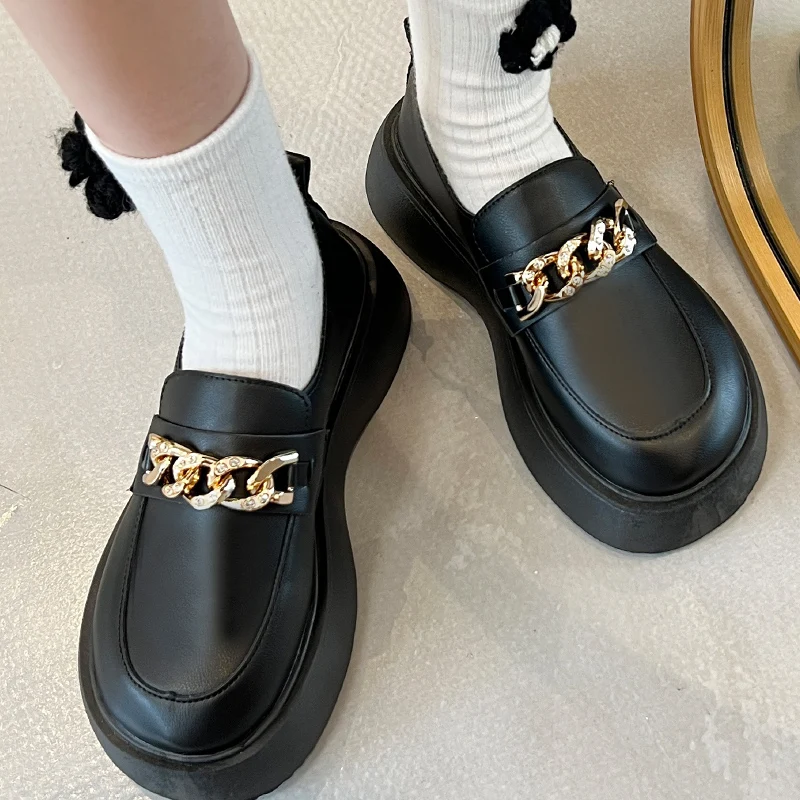 

Mary Jane Women Sandals 2022 Summer New Trend High Heels Shoes Fashion Chain Platform Non-slip Lolita Shoes Brand Women Sandals