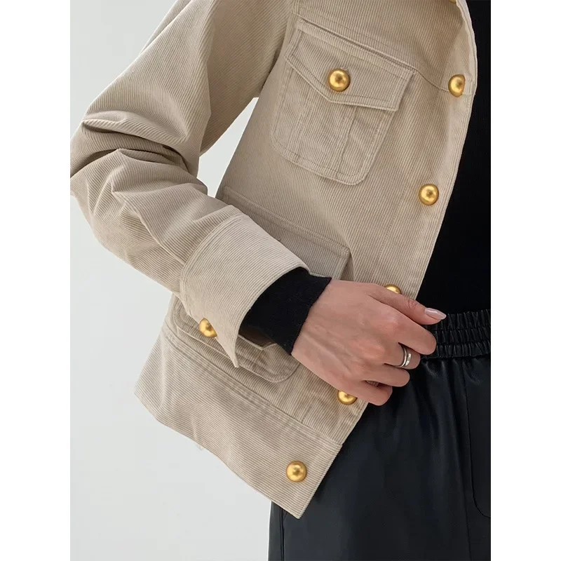 Элегантная осенняя новая женская куртка 2024 верхний дизайн чувственный