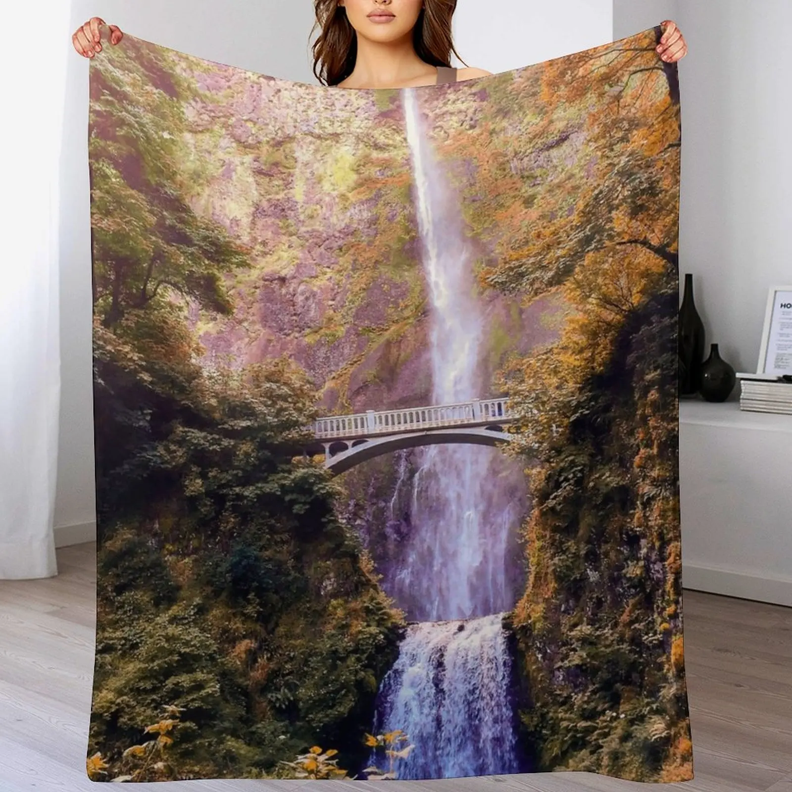 Осеннее одеяло Multnomah мягкие клетчатые одеяла