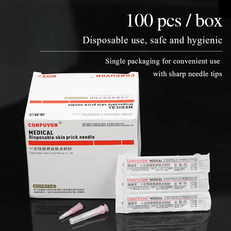 Медицинская Регулируемая маленькая игла 31 г 1-4 мм розовая одноразовая