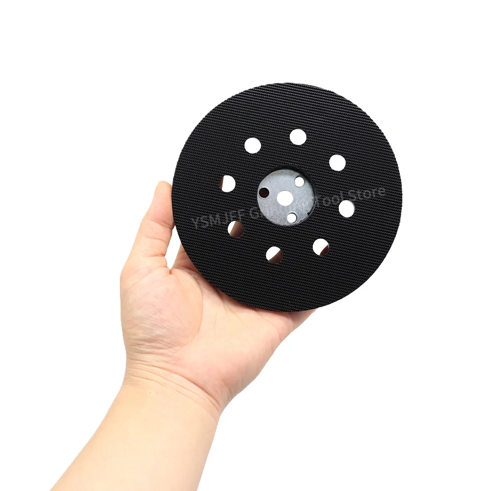 Фото 1 шт., 5-дюймовая шлифовальная подушечка с 8 отверстиями для Bosch RS032 и RS031, жесткая подложка, совместимая с Bosch 1295DP 1295D 1295DH №5