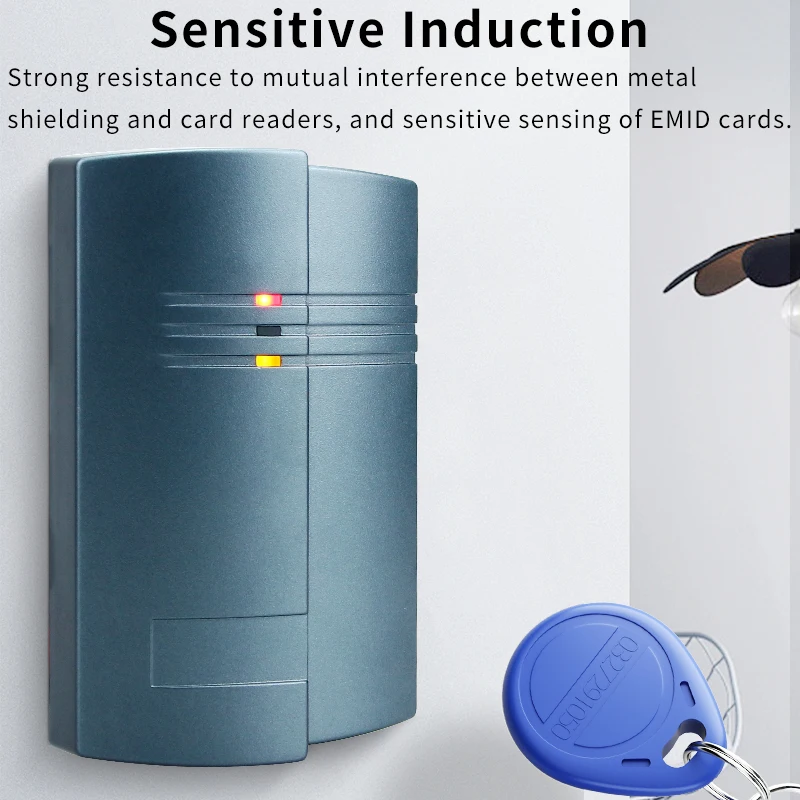Фото Считыватель RFID-карт DC12V 125KHZ, водонепроницаемый, подходит для систем контроля доступа, форматы Wiegand26/34, RS232, RS485, UART TTL №3
