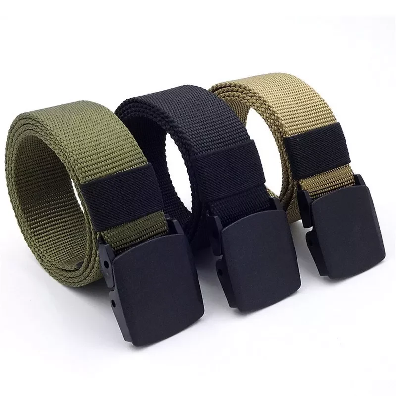 casual fashion tactical belt alloy automatic buckle youth students belt outdoor sports training free shipping 2022 New