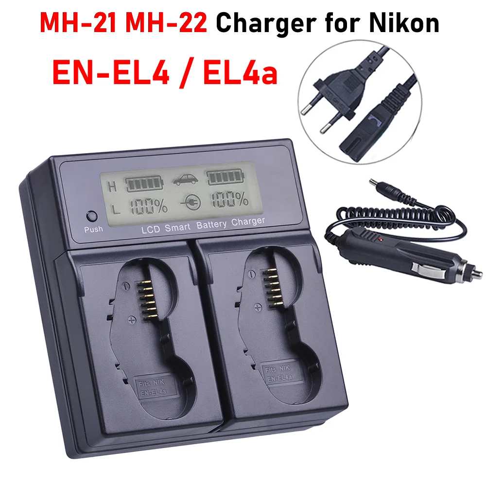 Быстрое зарядное устройство для аккумулятора EN-EL4 Nikon F6 D3 D3S D3X D2H D2Hs D2X D2Xs |
