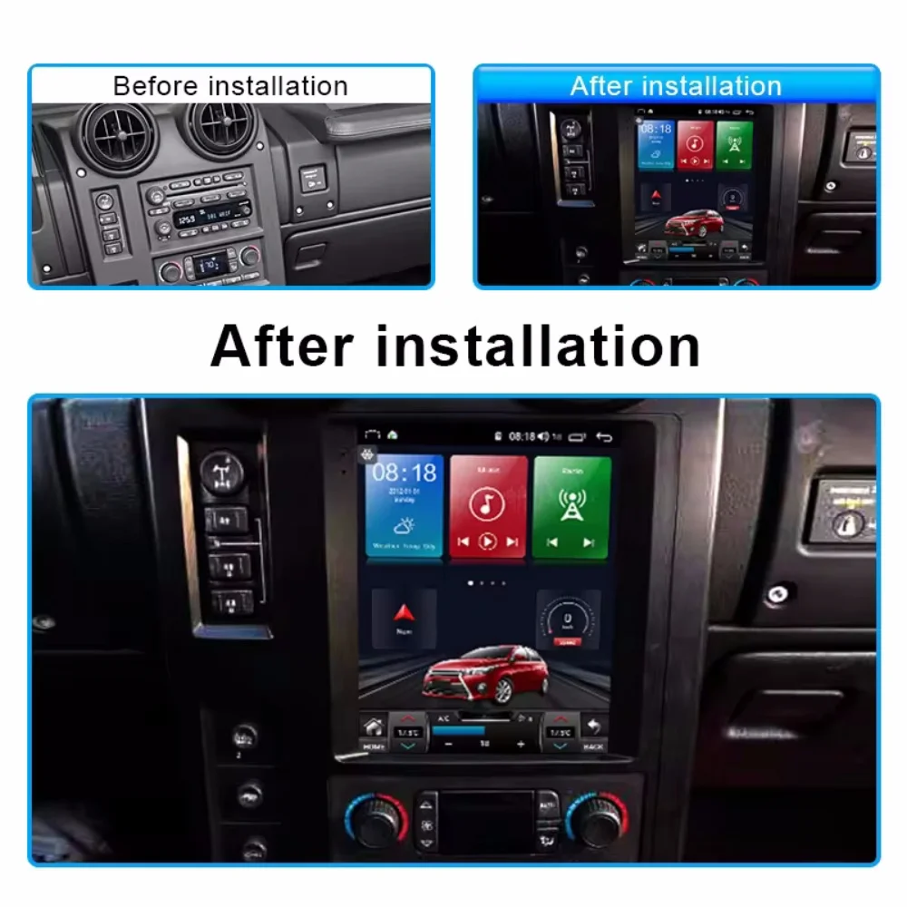 8 + 256G Android 13.0 Автомобильный GPS-навигатор для Hummer H2 2004-2009 автомобильный