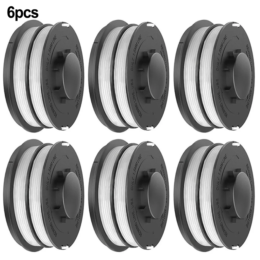 

6Pcs 75mm Grass Trimmer Spools For Kingcraft KCR 450 451 500 1.4mm Thread Electric Grass Trimmers Garden Power Tool Accessories