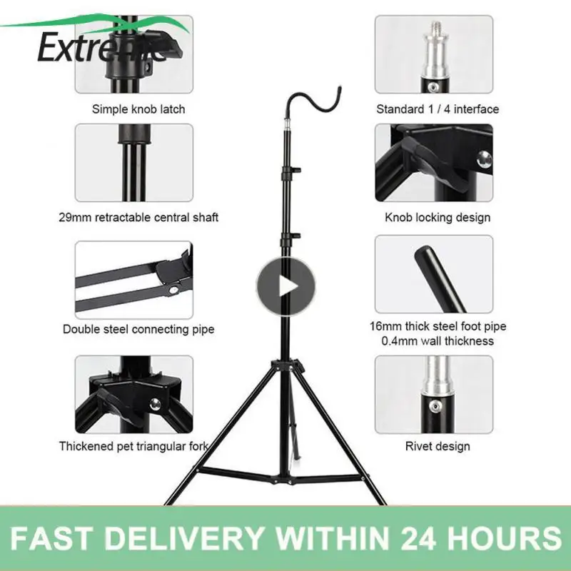 

Professional Photography Tripod 2m Tripod Support Multifunctional Multi Use Light Stand Fill Light Portable Lamp Holder Metal