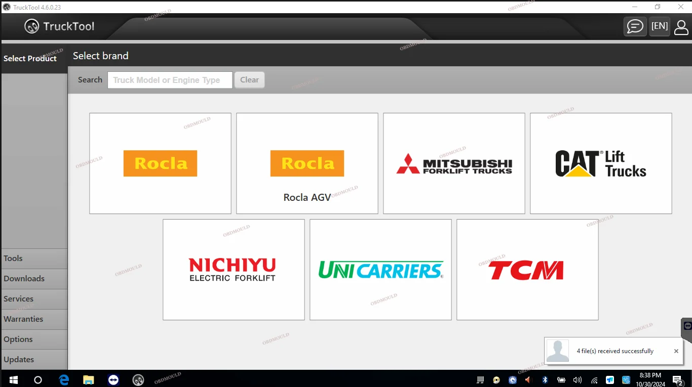 Универсальный диагностический инструмент для вилочных погрузчиков TruckTool 4 5