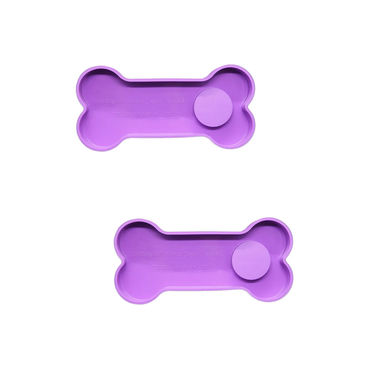 

2 PCS Tray Casting Mold Silicone Soap Modeling Bone Shape Silica Gel DIY Craft Molds Resin