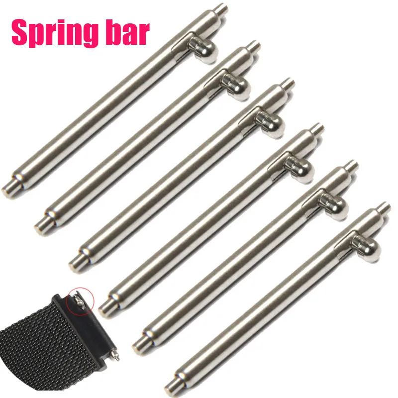 

1.8mm diameter Stainless Steel Spring Bars 18mm 19mm 20mm 21mm 22mm 23mm 24mm Strap Quick Release Watch Band Single Switch Pins