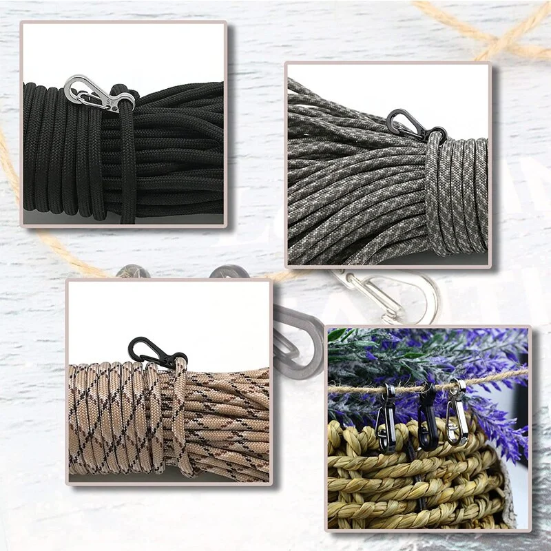 10 шт./лот мини-карабин брелок гаджеты для кемпинга EDC оборудование выживания