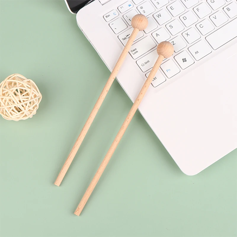 

1Pair 21.0*2.0cm Solid Wood Knocking Sticks Hammer Children's Percussion Instruments Wood Mallets Percussion Stick For Xylophone