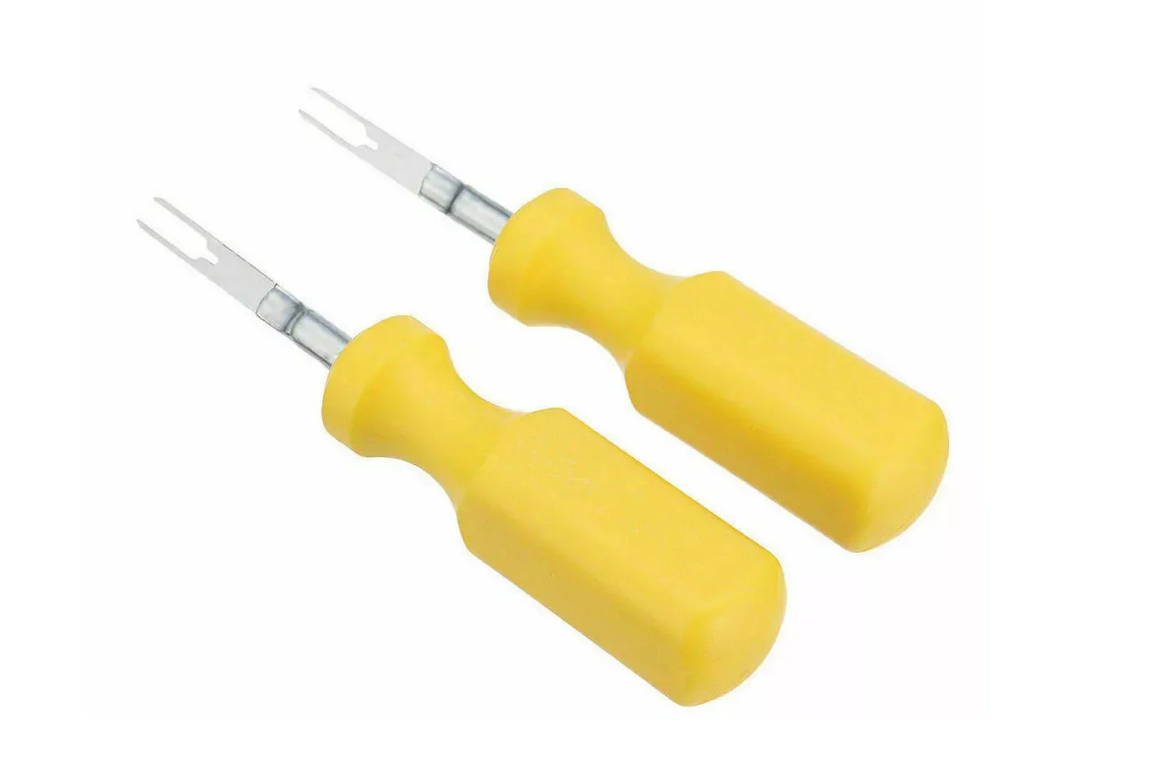 

2 шт. ручной ручной инструмент, инструмент для снятия автомобильных клемм, съемник для ремонта, обжимной штифт для проводов, обжимной разъем для Audi, VW