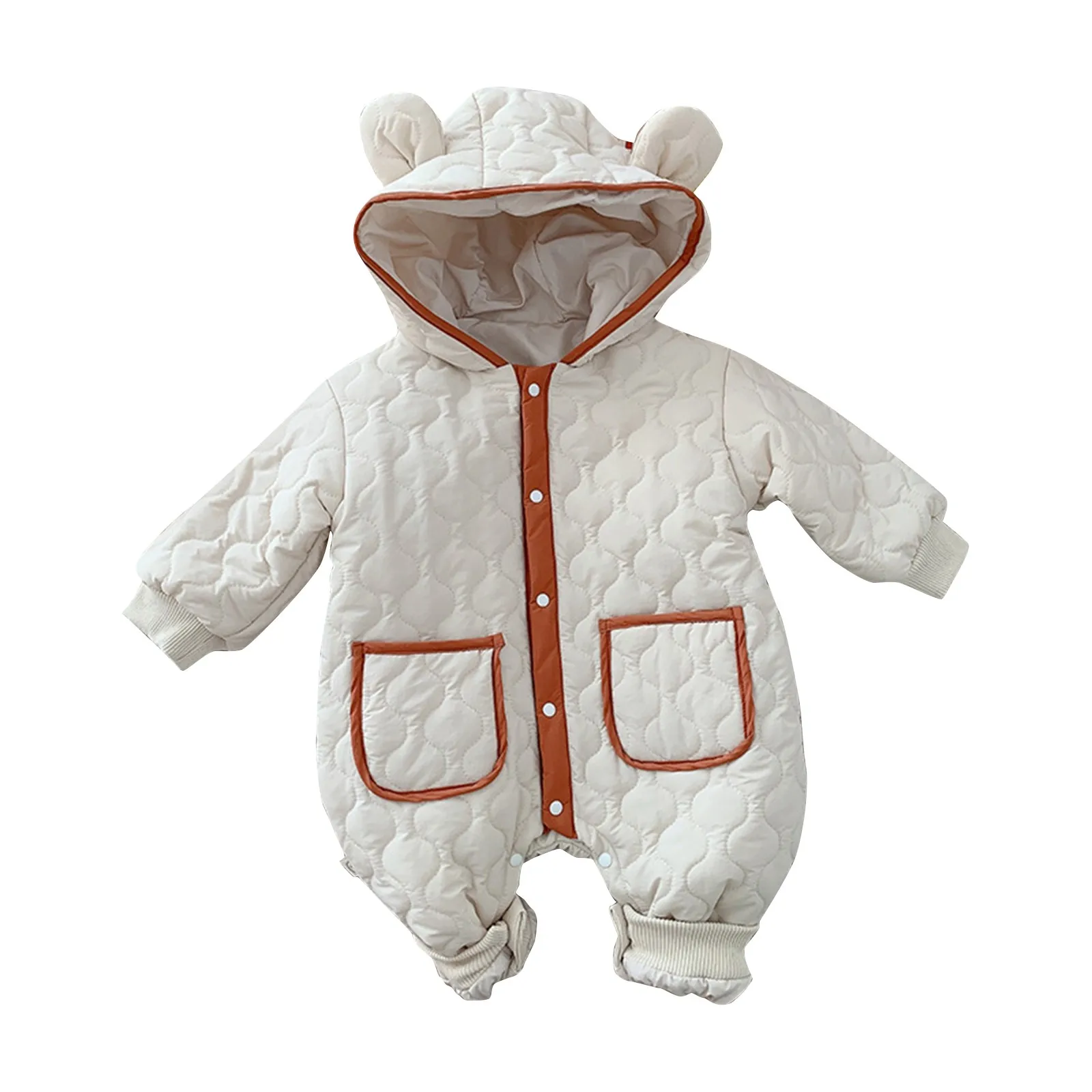 Зимняя теплая одежда для маленьких мальчиков и девочек осенняя Женская с длинным