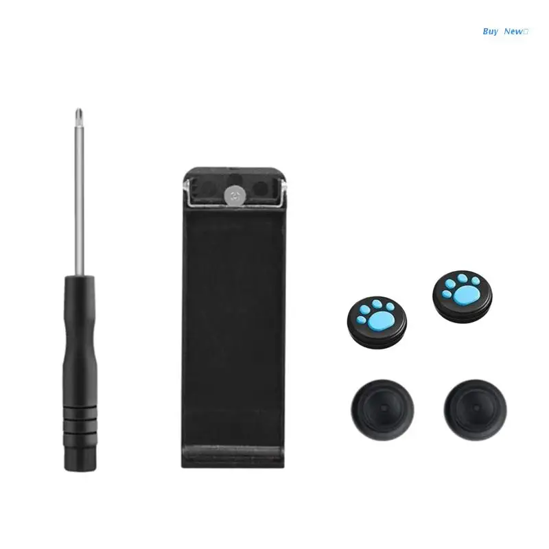 

Back Shell Bracket with Tool & Analog Thumb Stick Joystick Grips for Switch