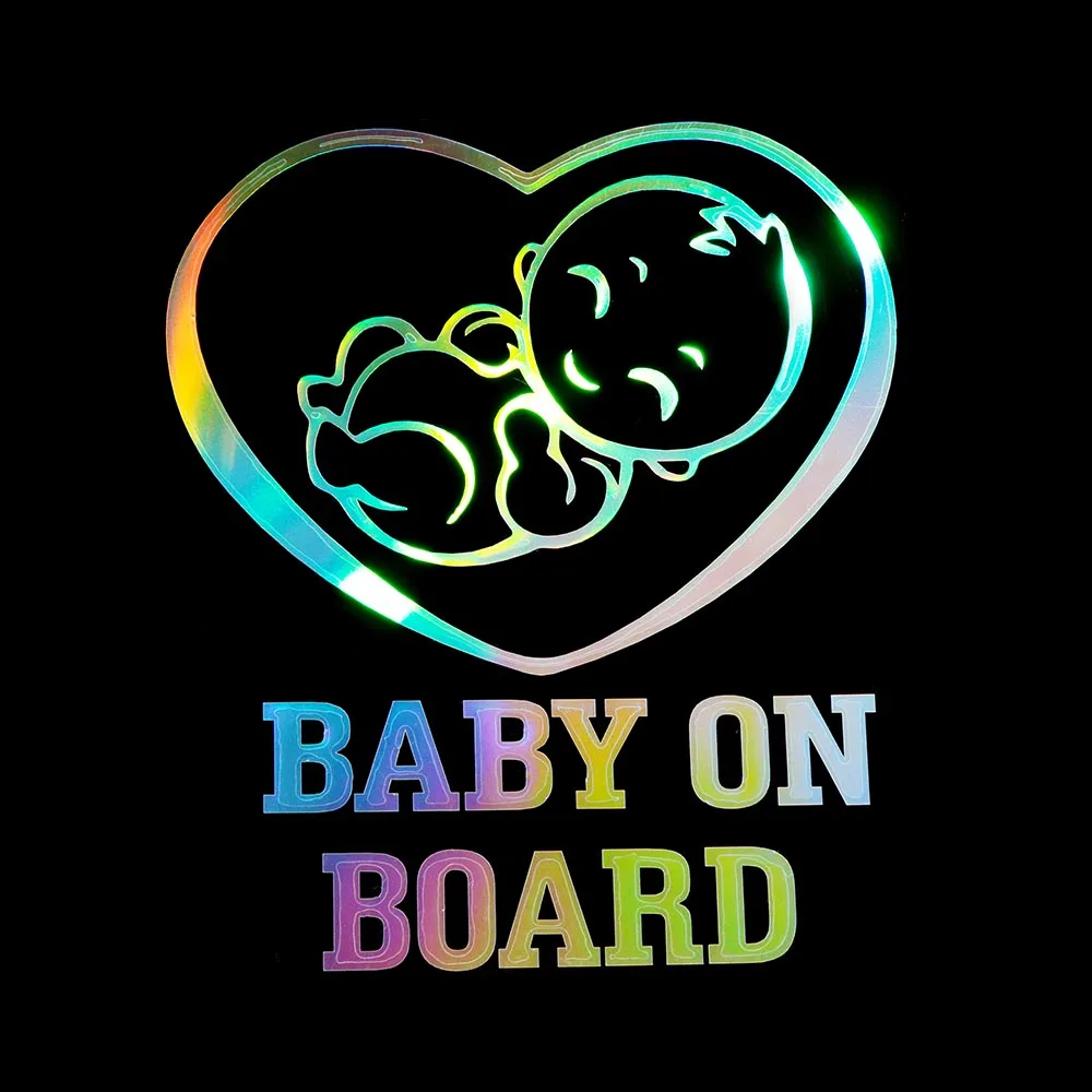 Забавная лазерная наклейка для декора автомобиля креативный стиль ребенка на