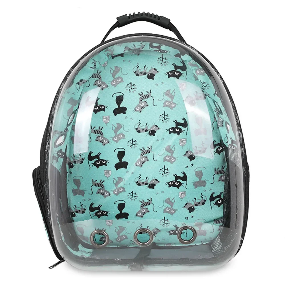 

Прозрачная дорожная сумка для маленьких собак, кошек, сумка-переноска для улицы, сумка через плечо для домашних питомцев, космическая капсула, дышащее звено