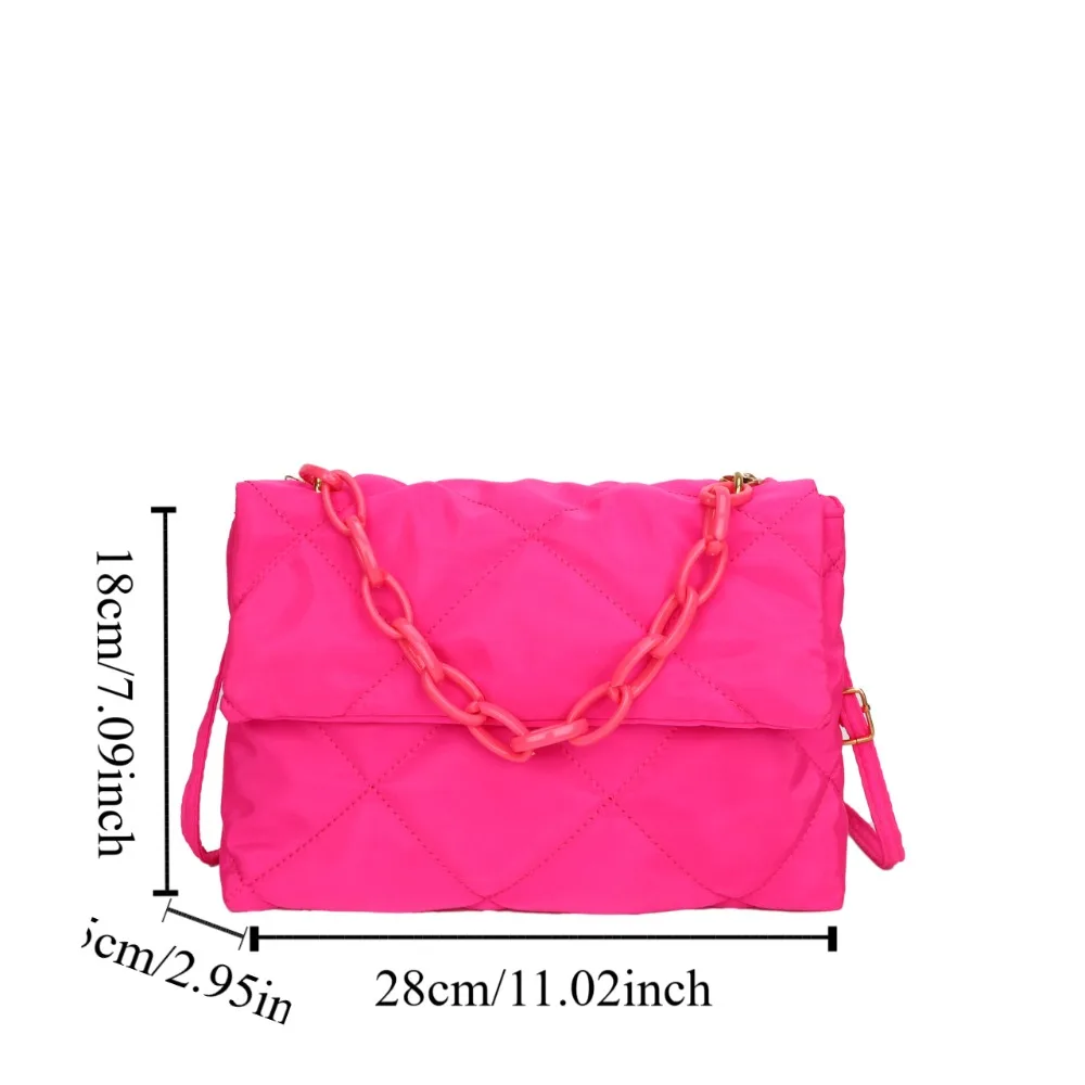 Хлопковая сумка через плечо Down Space в клетку с ромбами корейская на акриловой