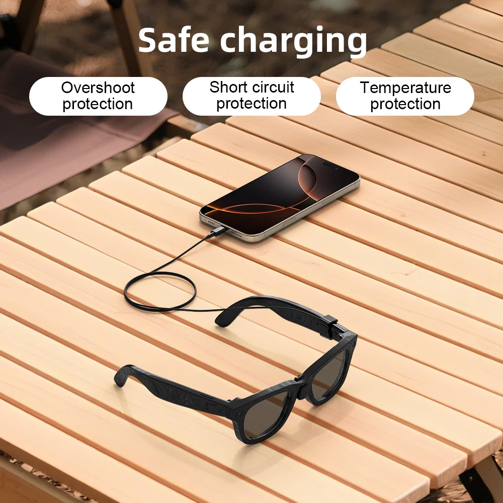 Фото Кабель для быстрой зарядки HIBLOKS для очков RayBan Meta Gen2 Skyler/Wayfarer RW4012/RW4006/RW4008, аксессуары для умных очков №4