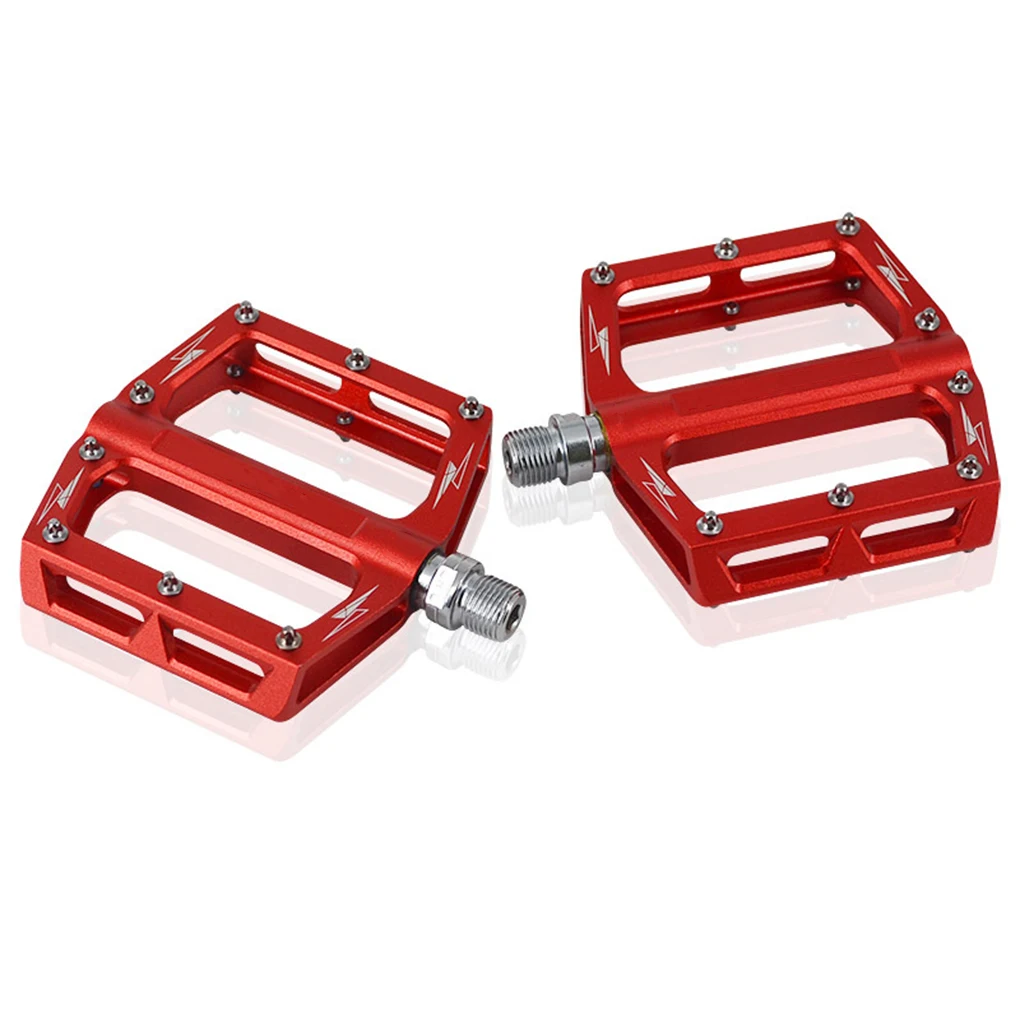 

2 Pieces Bike Platform Pedals with Sealed Bearing Alloy Waterproof Cycling Pedal Hollow Design Professional Replace Parts