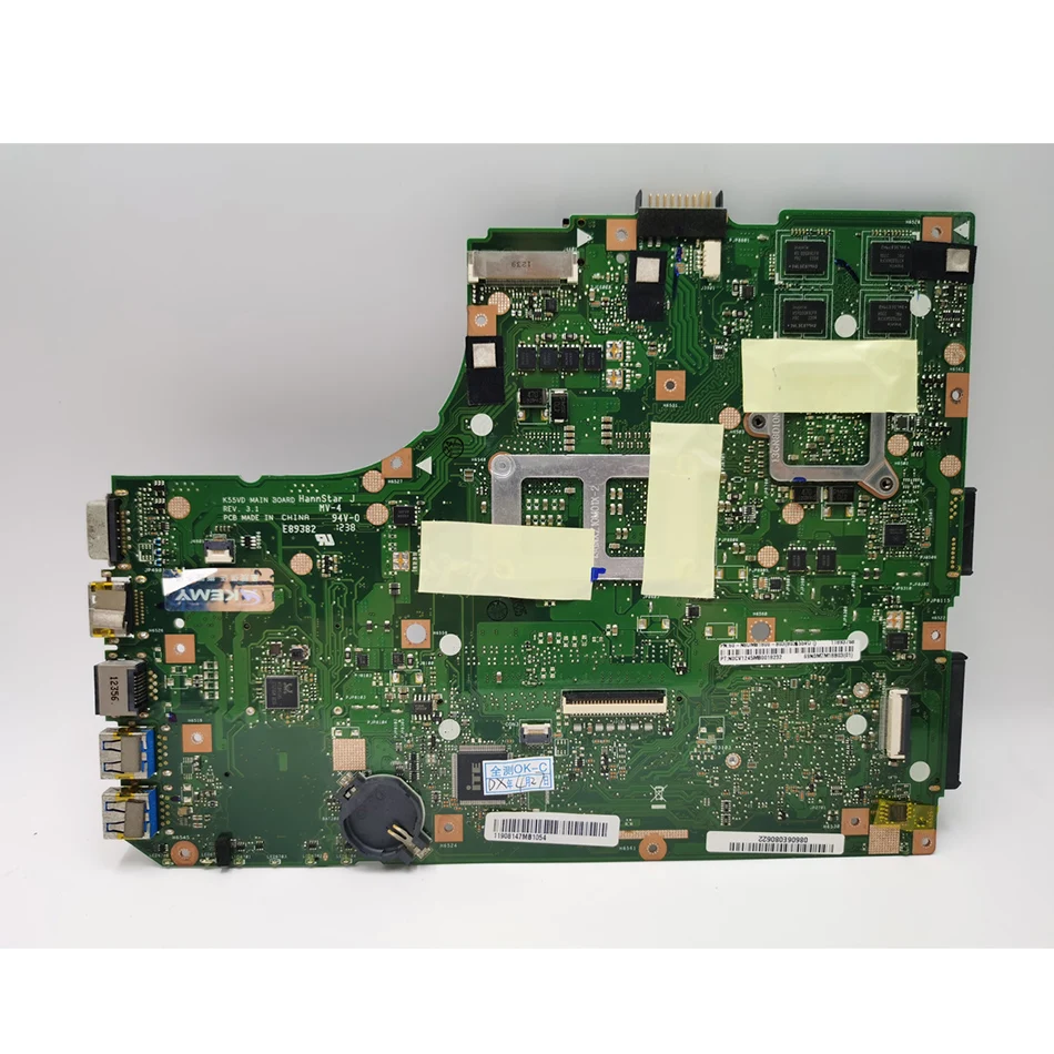 K55VD материнская плата для ноутбука ASUS K55A A55V K55V оригинальная V2G GT610M поддержка