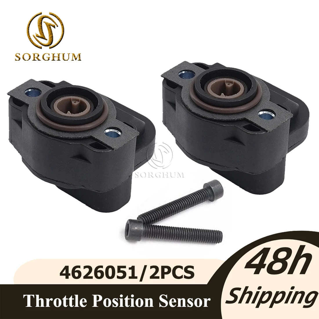 

Sorghum TPS Throttle Position Sensor 4626051 For Dodge Chrysler Jeep Plymouth AM-88806318 4761871AB, 4761871AC 5234904 4637072