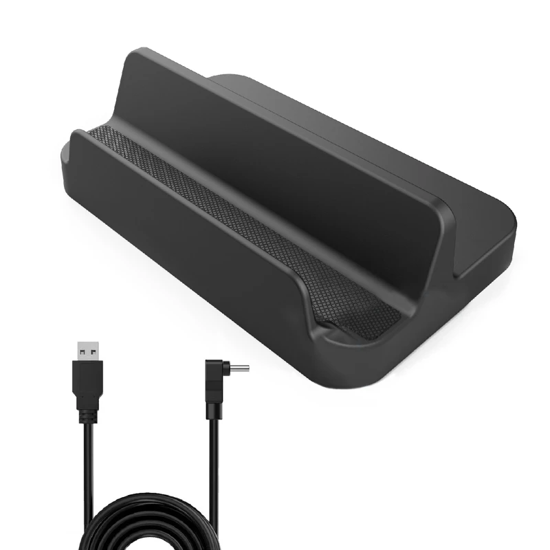 

Desktop Base Stand Display Bracket with Charger Cable Compatible with Steam Deck/NS Switch OLED Lite Game Console