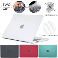 no fingerprints laptop case for macbook air m1 2020 funda macbook air 13 case carbon fiber macbook pro 13 case pro 16 14 cover