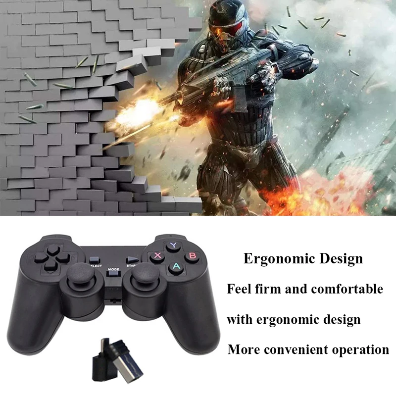 Беспроводные игровые контроллеры USB для ПК ноутбука джойстик 2 4G Android TV Box
