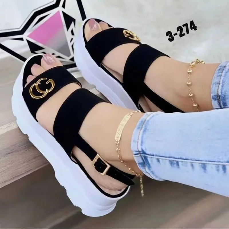 

Женские сандалии 2022, сандалии Bertumit Tinggi Sepatu Musim Semi Musim Panas, сандалии на платформе, женские сандалии Lembut Beralas Kaki