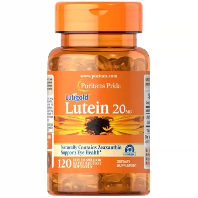 

Lutein Natural Carotenoid Naturally Contains Zeaxanthin Supports Eye Health Protect Your Eyes And Eyesight 20mg*120Capsules