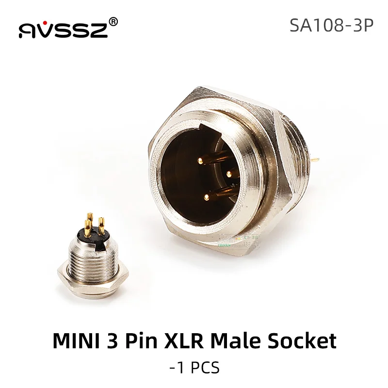 

AVSSZ Мини XLR Разъем 3/4 Контакта