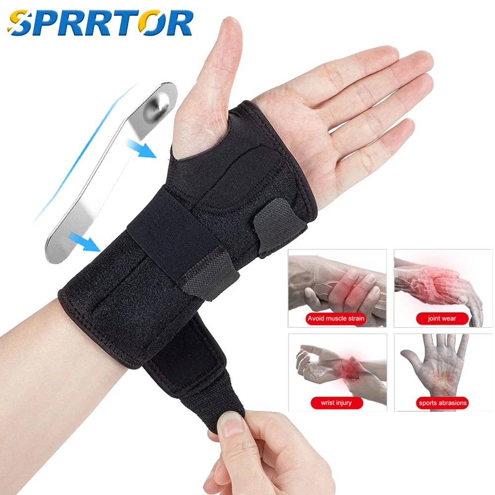 

1Pcs Wrist Brace for Carpal Tunnel Support Pain Relief Women Men Adjustable Wrist Guard Fit Right Left Hands for Arthritis
