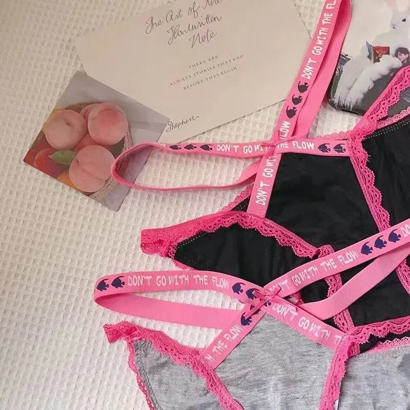 Кружевное нижнее белье с низкой талией для девочек женские сексуальные