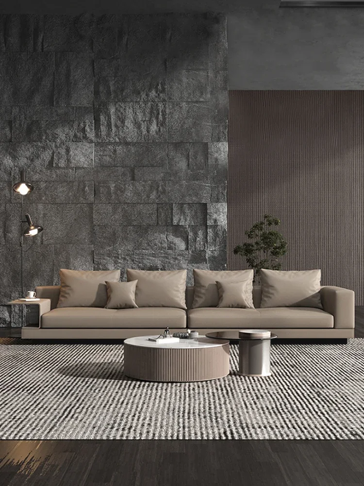 Кожаный диван Connery Canali в итальянском стиле гостиная коровья кожа на первом этаже